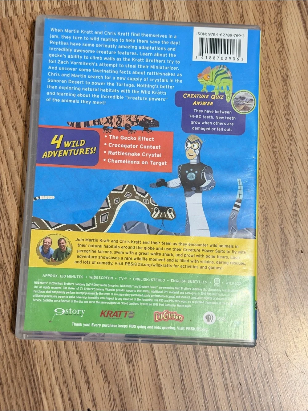 Wild Reptiles - Yellow Wild Kratts DVD